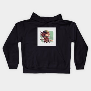 Anime Samurai Elf Kids Hoodie